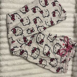 Hello Kitty Pajamas Pants - Pink and White